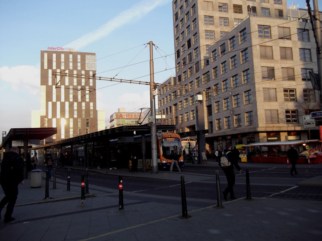 Mannheim Central Train Station, Mannheim, Germany by Tanya Robova