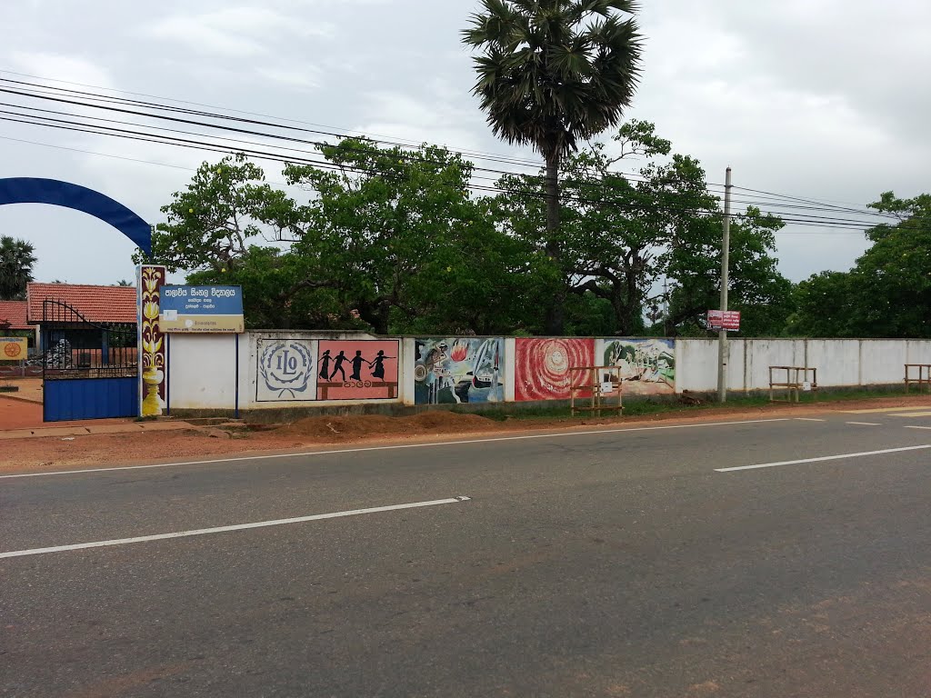 Paalavi Sinhala Maha Vidyalaya Front View 3 by Mizhar Mohamed