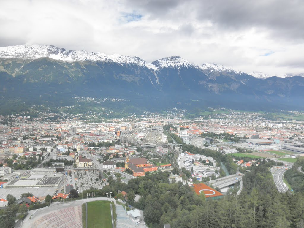 Innsbruck,Austria/Изглед към града от Олимпийската ски-шанца by Foto_Bob