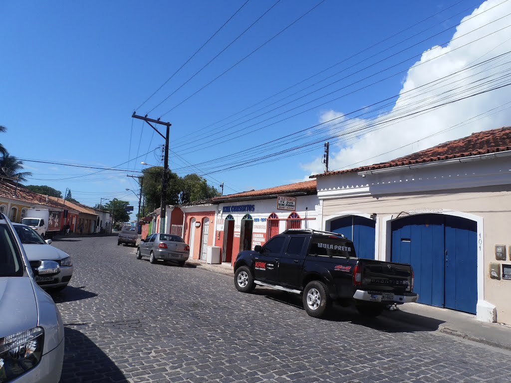 Rua Marechal Deodoro, Porto Seguro, Bahia, Brazil by Alba Alves de Lima