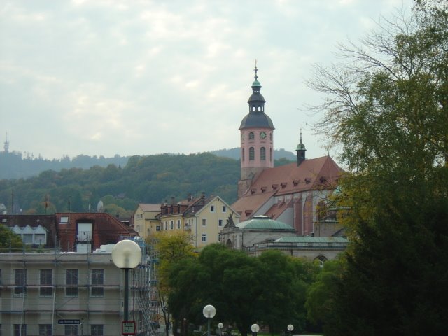 Vista da Igreja, Baden Baden, Alemanha by Lourival Gonçalves d…