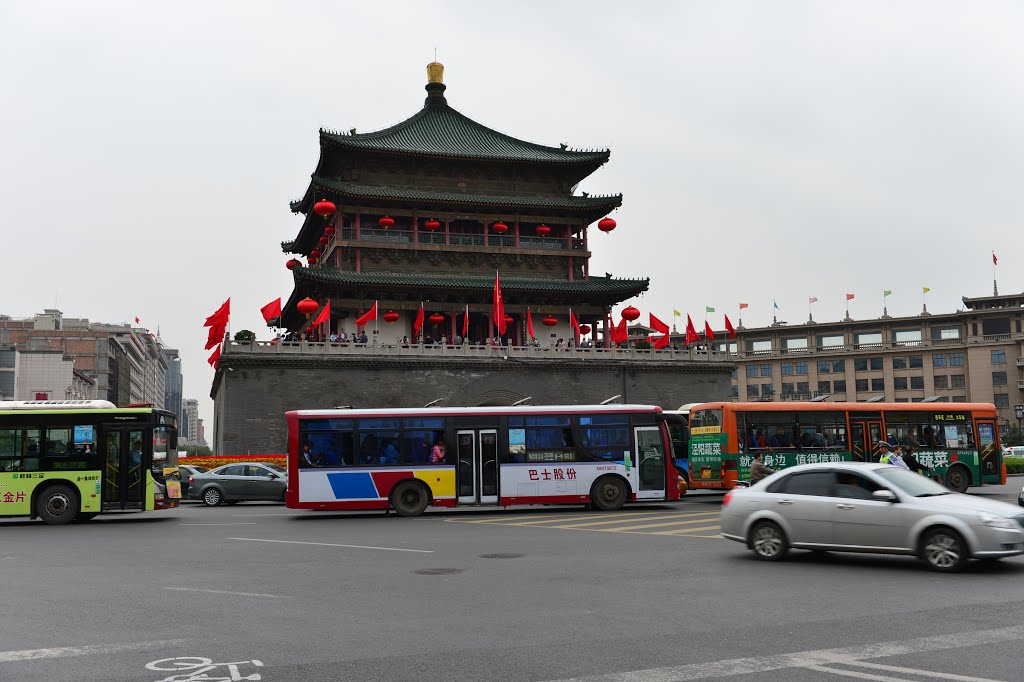 Beiyuanmen Snacks Street, Xi'an, Shaanxi, China by 走?神州