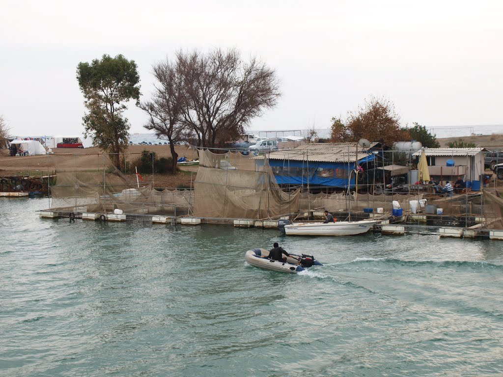 Fishfarming in Manavgat River by Olav Sejeroe