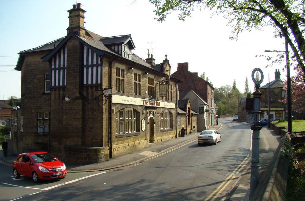 The Black Bull pub at the Church Street/High Street junction, Ecclesfield, Sheffield S35 by sixxsix