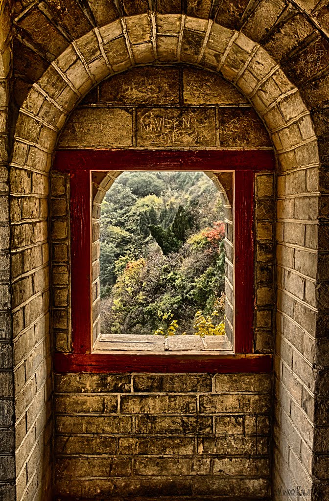 Great Wall of China, VIew from the Window by Vinod Kalathil