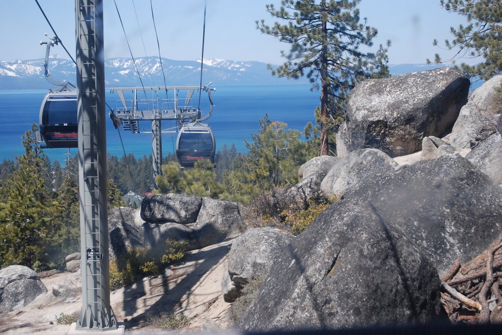 South Lake Tahoe, View from the Tram to Heavenly by nancycandelaria