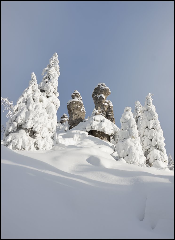 Felsenfigur auf dem Buchbergkamm by Normann Steidl