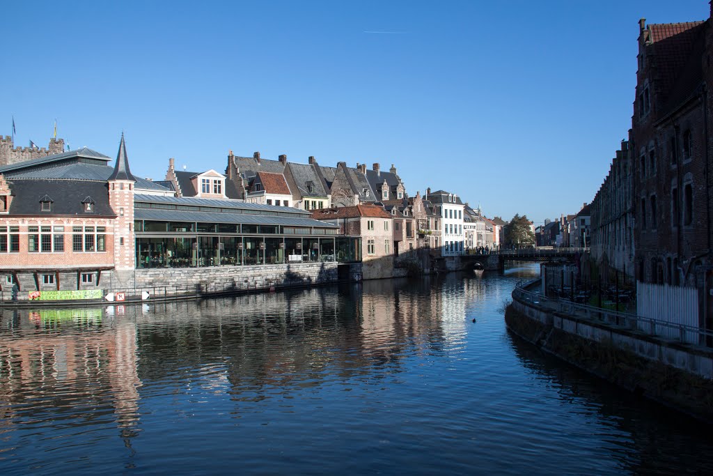 Stadszicht, Gent, België by Roger Geijsels