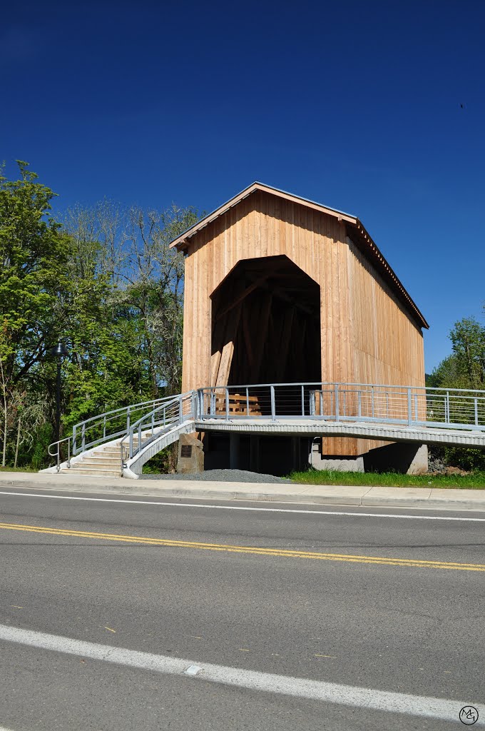 The New Chambers Covered Bridge by Mike Goff