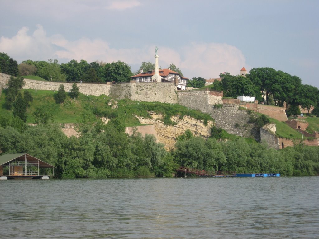 Belgrade fortress from Danube by sonjamar