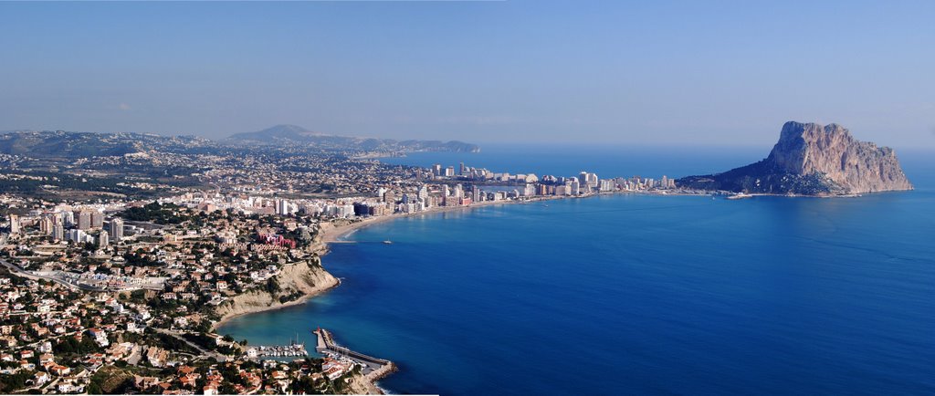 View towards Calpe and Moraira by tbyszio