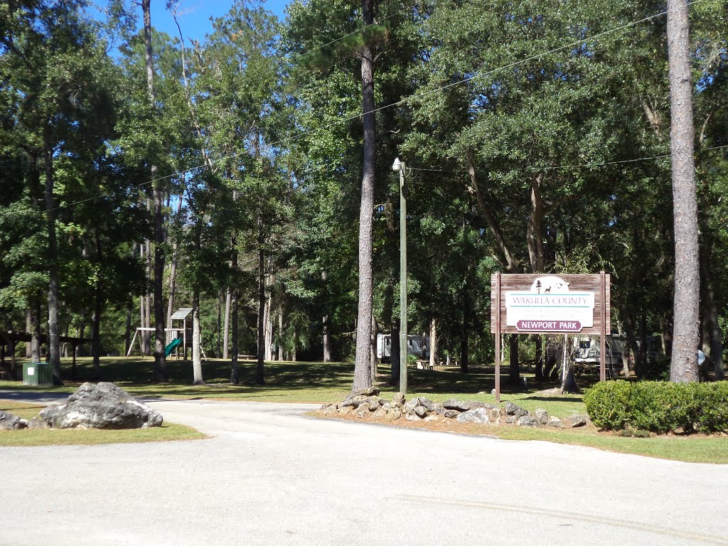 Newport Park, Wakulla County sign by mriveraz