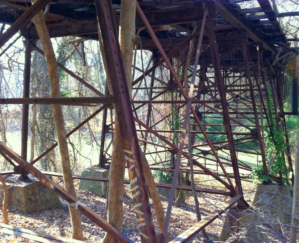 Glen Echo Trolley Trestle, Foundry Branch Valley Park, Washington DC by Midnight Rider