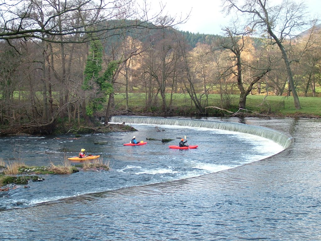 "Horseshoe Falls" near Llantysilio, Denbighshire, Wales by A Shropshire Lad