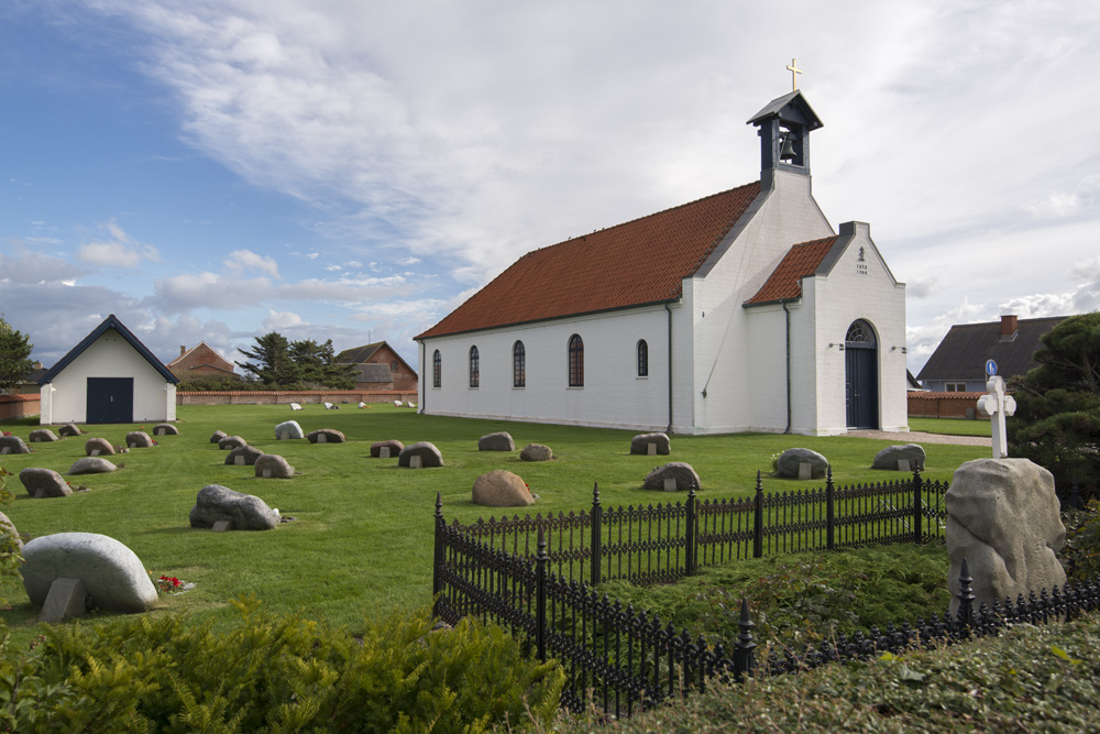 Agger Kirke and cemetery by Arthur van Beveren