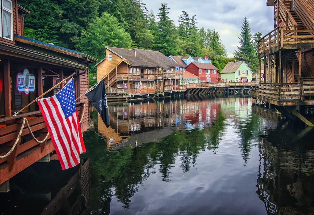 Creek Street - Ketchikan Alaska by Greg Sapp