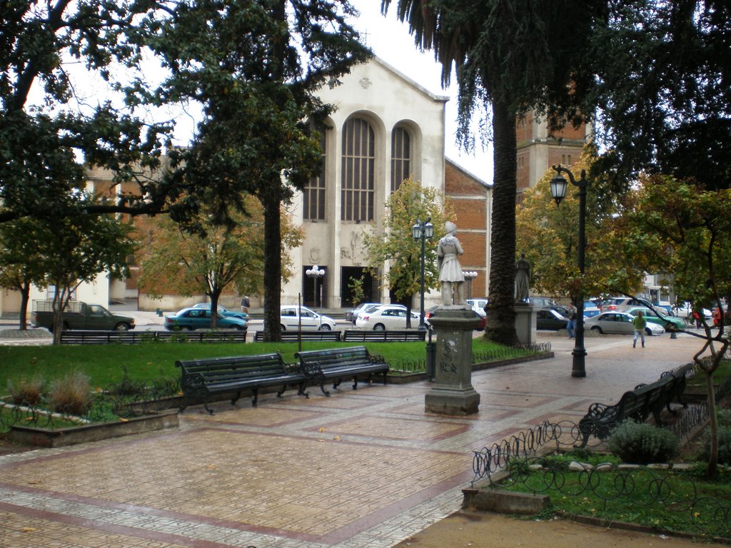 Catedral de Talca- vista Plaza de Armas by arkangel_histo