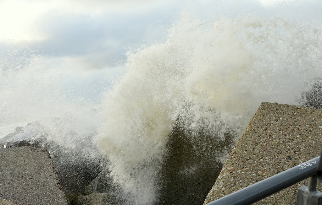 Windy day in Klaipėda , Baltic sea by Renatorius (Reno)