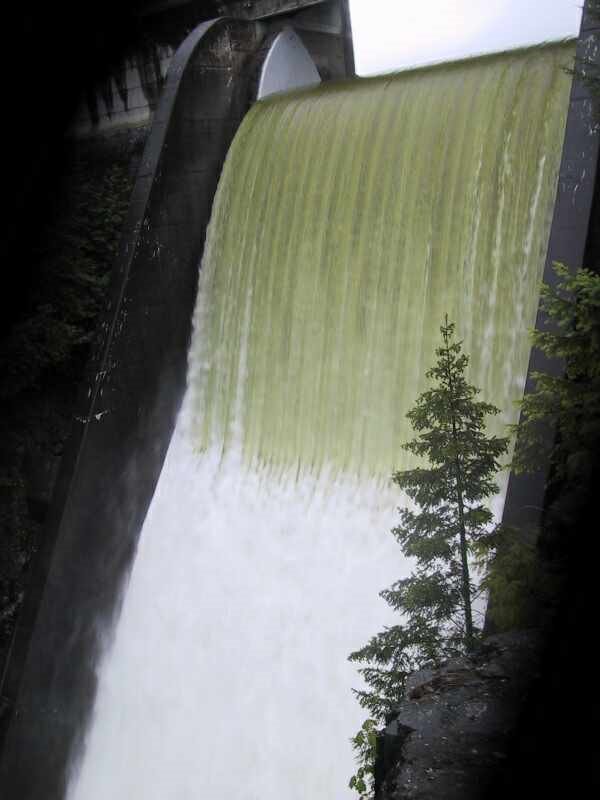 Waterfalls over Capilano Cleveland Dam by modera