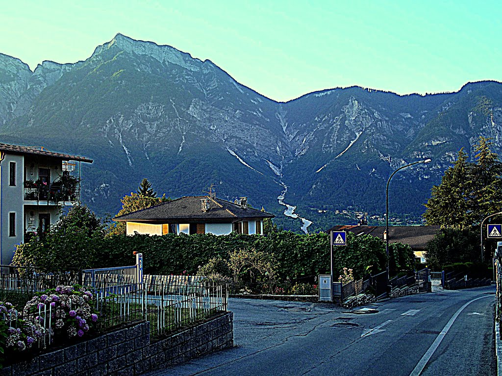 ENLARGE..Early morning walk on the streets of Levico Terme. by Johnny Poole