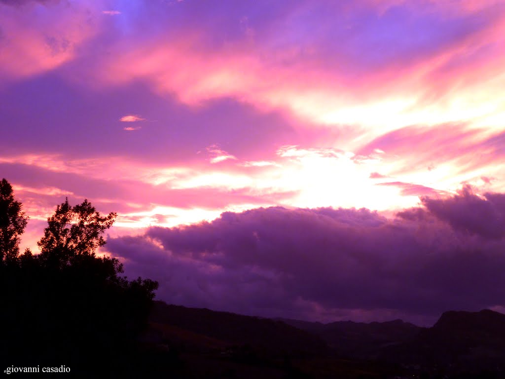 Un tramonto di novembre--Riolo Terme-(RA) by Giovanni Casadio