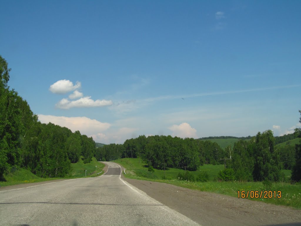 Road Abakan - Krasnoyarsk by Anuar T