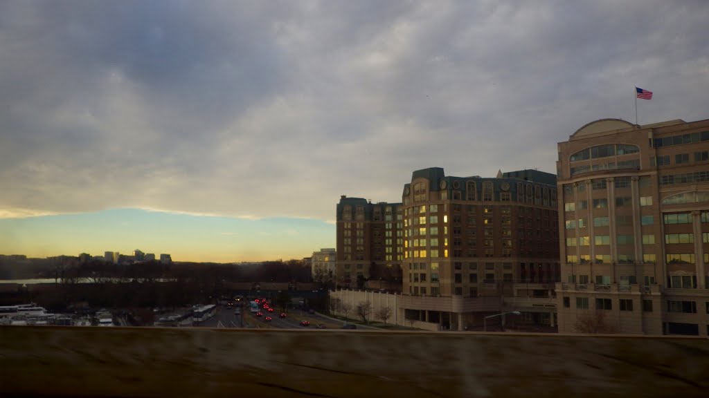 Francis Case Memorial Bridge View, Washington, DC by Dan R. Mills