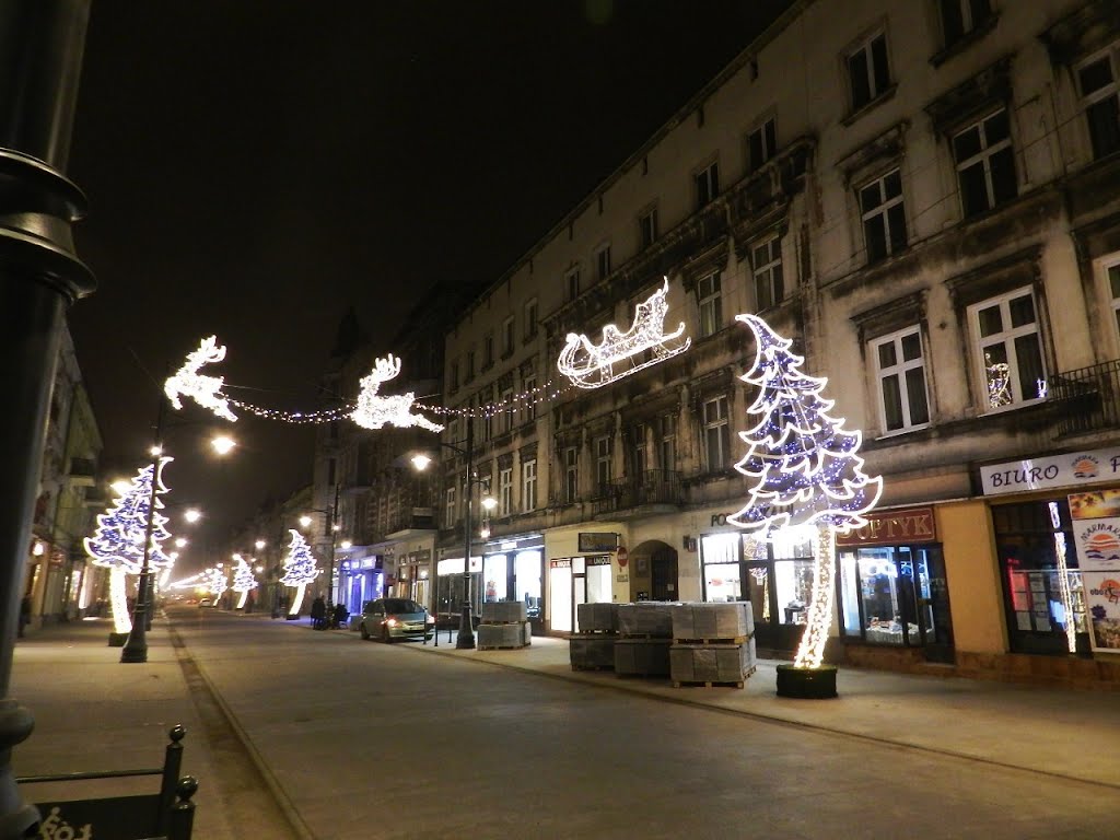 Piotrkowska nocą, Łódż, /Piotrkowska at night, Lodz by Ewa_K