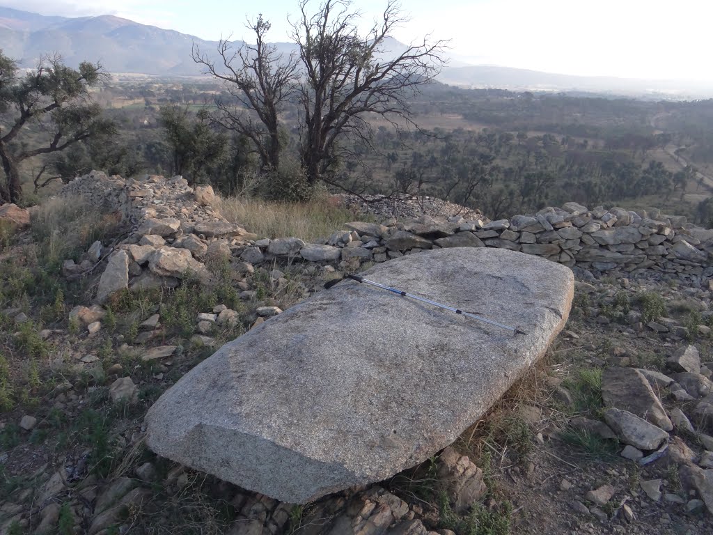 Menhir ajegut del Puig de la Llosa. Cantallops/la Jonquera-L'Alt Empordà by Sala-Serrahima