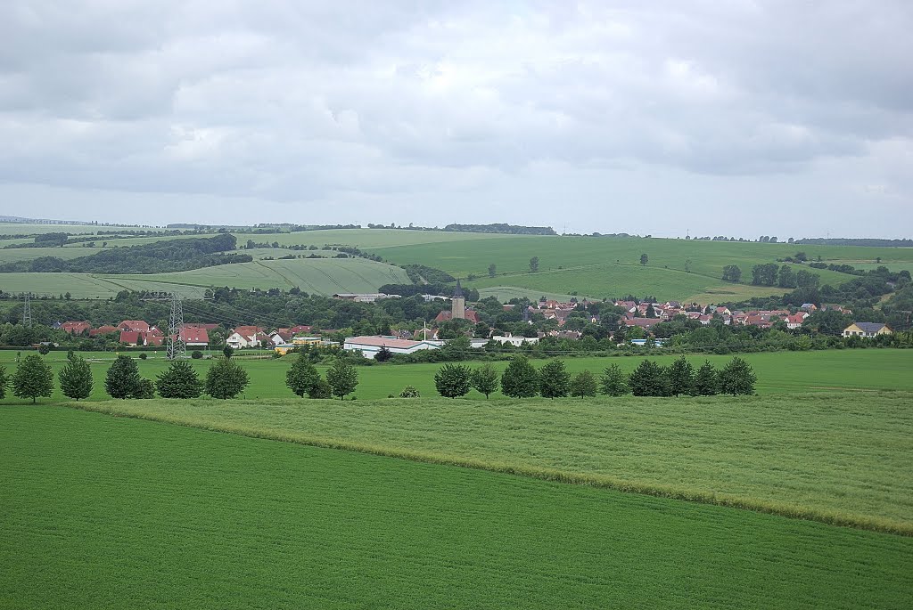 Ausblick (Bismarckturm) über Niederroßla - Apolda, n.W. (i) by Herzi♥81