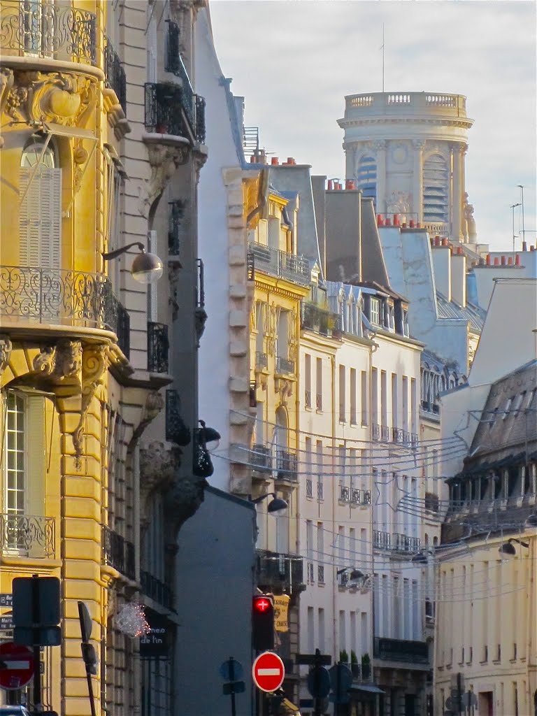 Rue de Grenelle, clocher Saint-Sulpice by daniel wilk