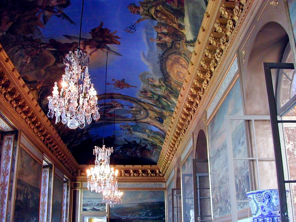 Sweden - Drottningholm Palace - beautiful ceiling by Gerald Stafford