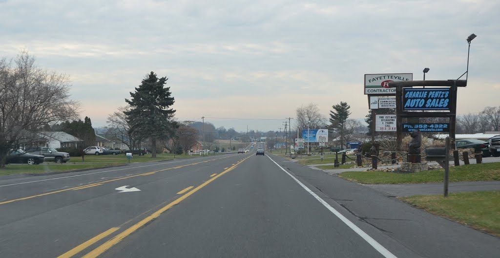 U.S. Route 30 Westbound in Fayetteville, Pennsylvania by Seven Stars