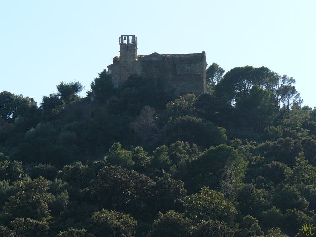 Eglise du château de Corbère, France by Roland Courtin