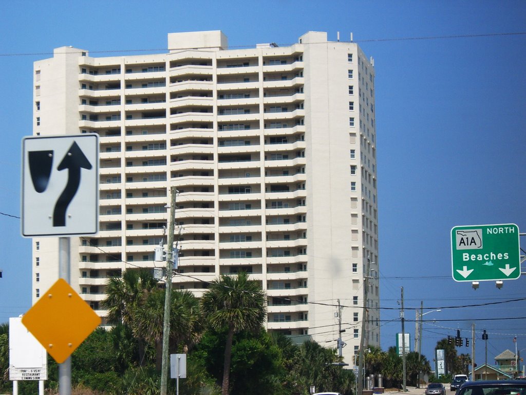 Big Building on A1A. by Roberto Lam