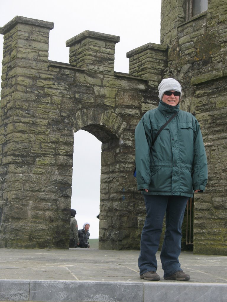 Sonia at O'Briens Tower, Cliffs of Moher by europe08_ncompass