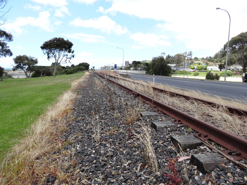 Railway at Somerset, Burnie by Warwick A Sellens