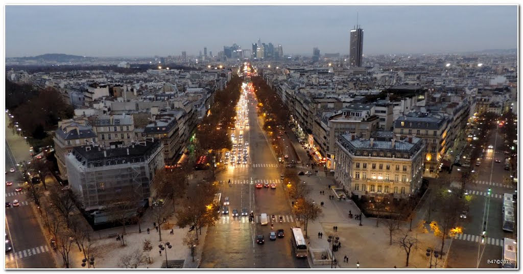 From Arc de Triomphe - Paris - France by B47