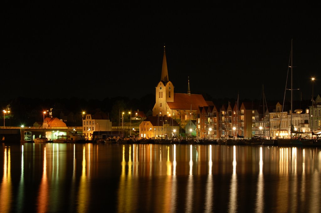 Sønderborg Havn by night by Keld M Hansen