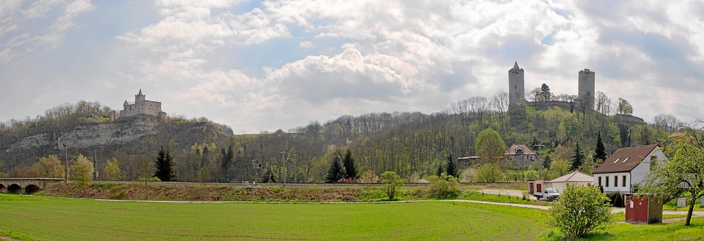 Rudelsburg - Burg Saaleck by Karl-Hans Vollrath