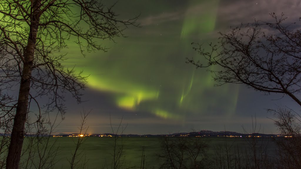 Aurora Borealis over the Trondheimsfjord by Øyvind Blomstereng / My Magical Moments