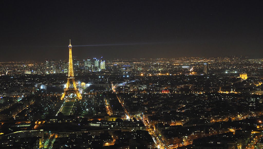 Paris, France skyline as seen from Montparnasse Tower by markstillwagon