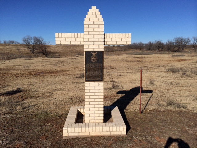 USAF Firefighters Protection Monument, East of Addinton, OK by BudinOK