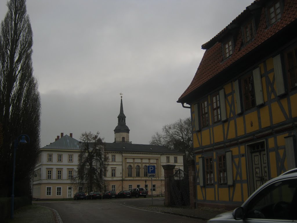 Dunkler Tag am Schloss zu Rossla by waldwind