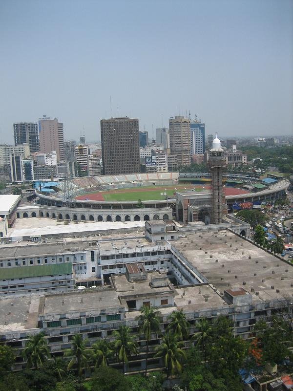 Birds eye view of Dhaka stadium by kaikobad