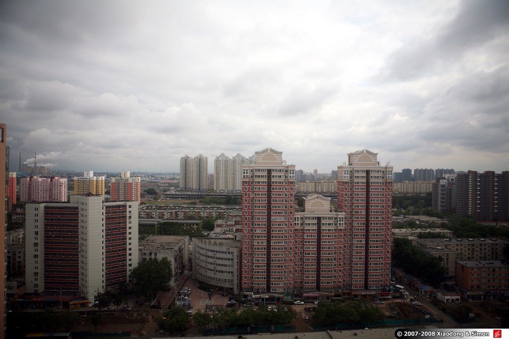 View from "Chaoyang Infinite" Residential Area, 朝阳无限远眺 by Simon Ji Liu