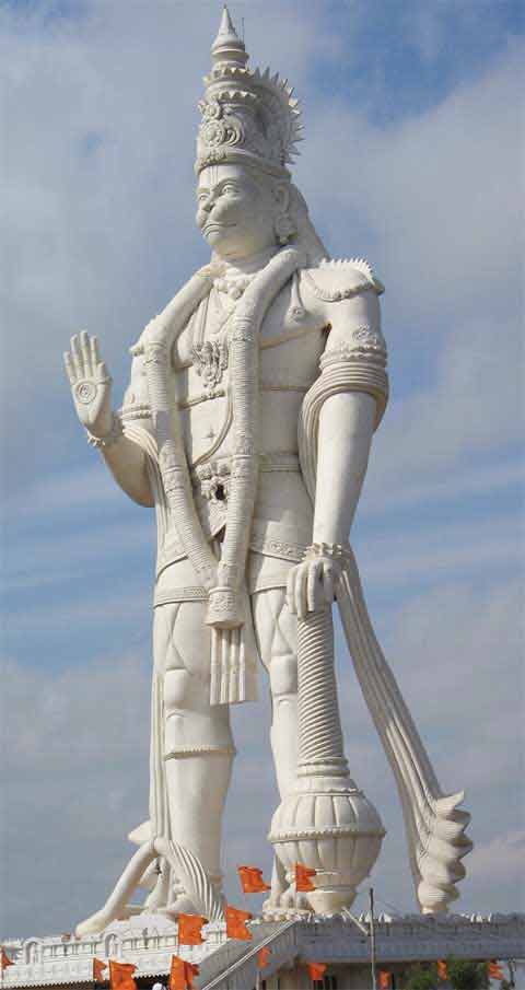 Anjaneya Swamy Statue, Paritala, Andhra Pradesh, India. 18 m by ysmaseta