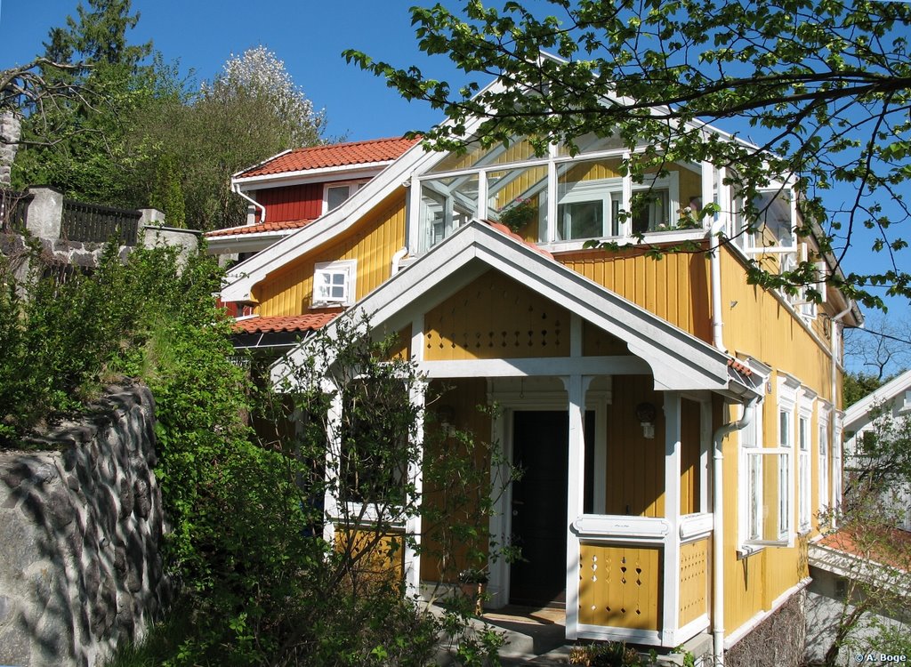 Nice house at start of Albumstien towards Åspaviljongen and Spiralen by Audun Boge