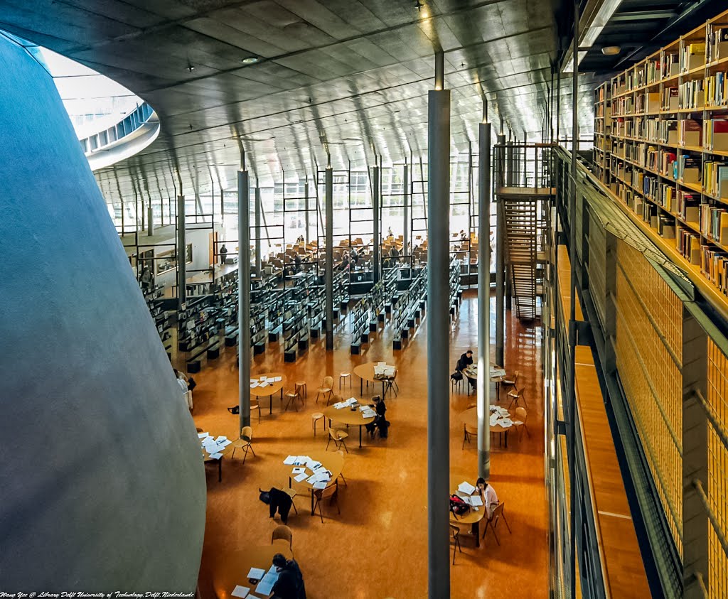 Library Delft University of Technology,Delft,Niederlande / 代尔夫特理工大学图书馆,代尔夫特,荷兰 by 王祎 -  Architecte