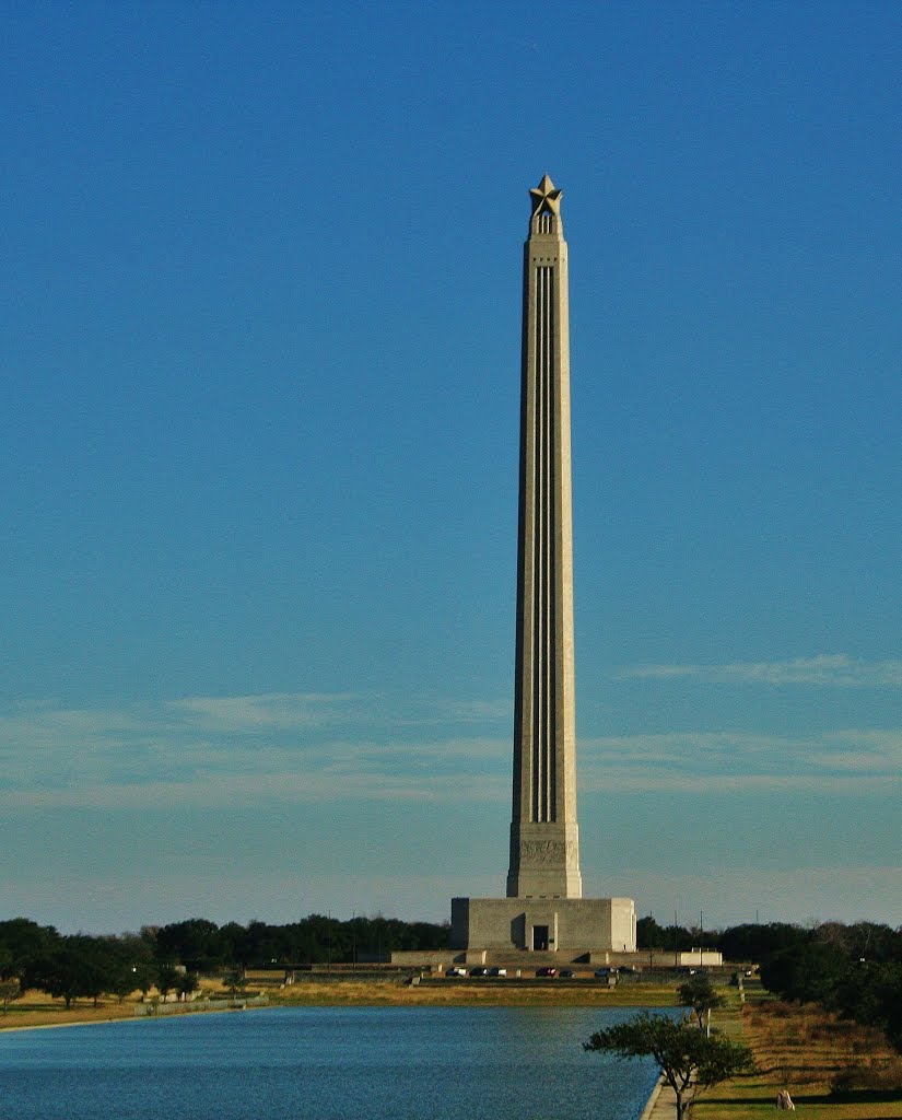 San Jacinto Battle Monument, 576' High, Houston, Texas by draws4430